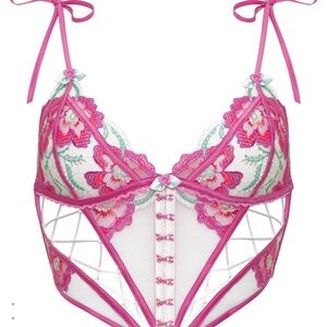 Festival floral bustier bralette